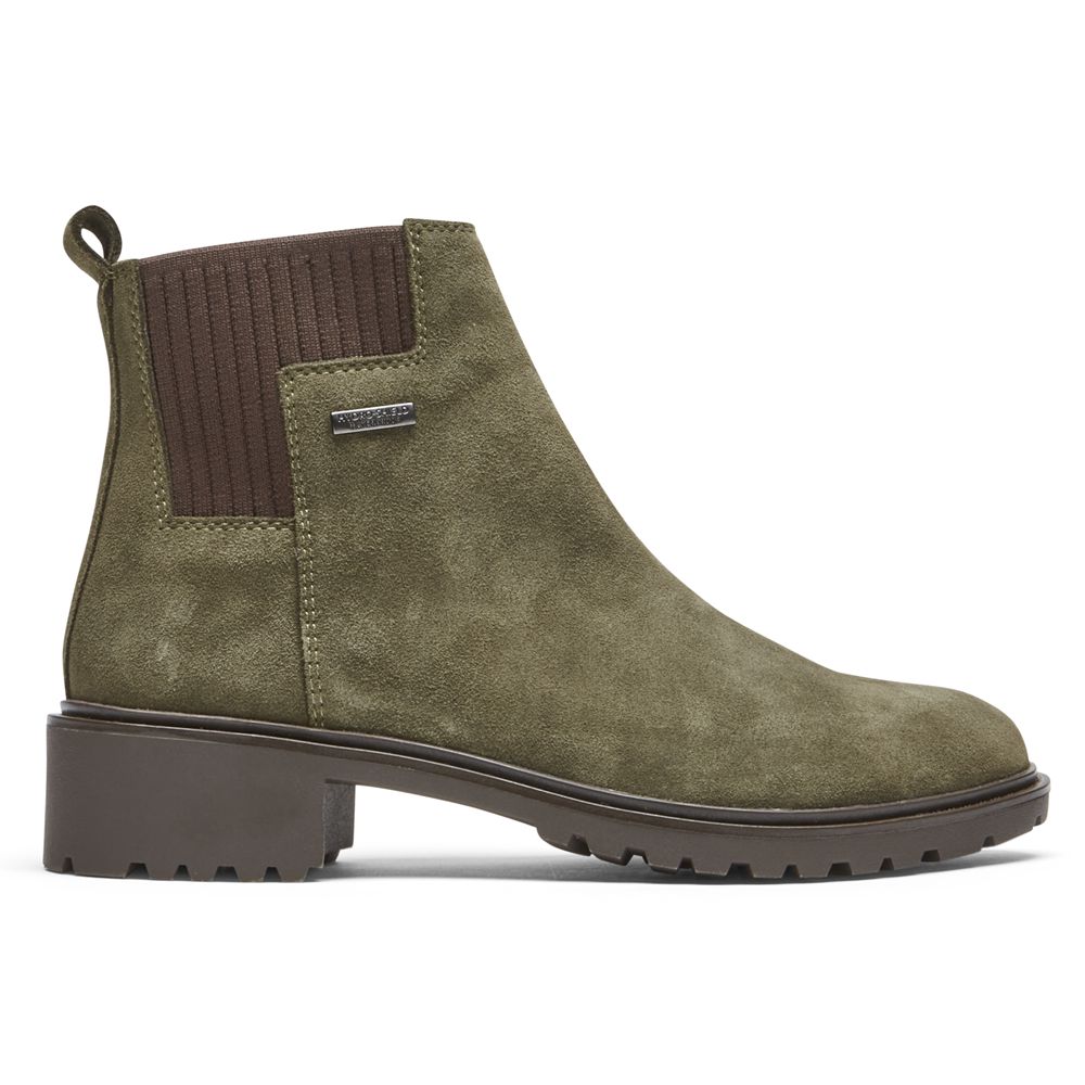Stivali Rockport Donna - Ryleigh Waterproof Chelsea - Verdi - JMNACUR-89